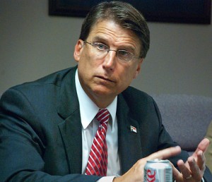 Governor Pat McCrory. By Hal Goodtree from Cary, North Carolina, USA (Pat McCrory) [CC-BY-2.0 (http://creativecommons.org/licenses/by/2.0)], via Wikimedia Commons