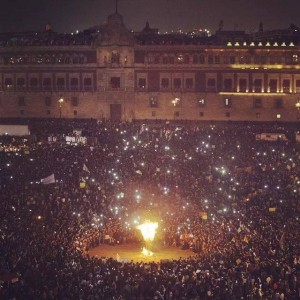 Mexico City protests. Photo by Revolution News via Facebook