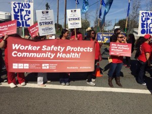 Nurses in solidarity. Photo by Rick Herd via Twitter 