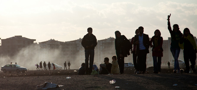 Kurds celebrating Newroz, Diyarbakir, Turkey, March 2013. Image via Flickr.