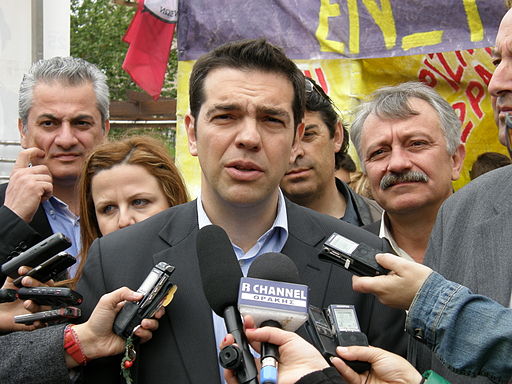 Alexis Tsipras. Photo by Joanna (Flickr: Επίσκεψη Αλέξη Τσίπρα στην Κομοτηνή) [CC BY 2.0], via Wikimedia Commons