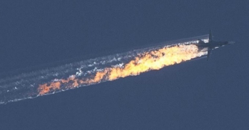 Russia’s president Vladimir Putin has warned Turkey of ‘serious consequences’ after a Russia fighter jet was shot down close to Turkey’s border with Syria. Putin described the incident as a “stab in the back” and accused Turkey of siding with Islamic State militants in Syria. (Photo: Screenshot/Anadolu Agency)